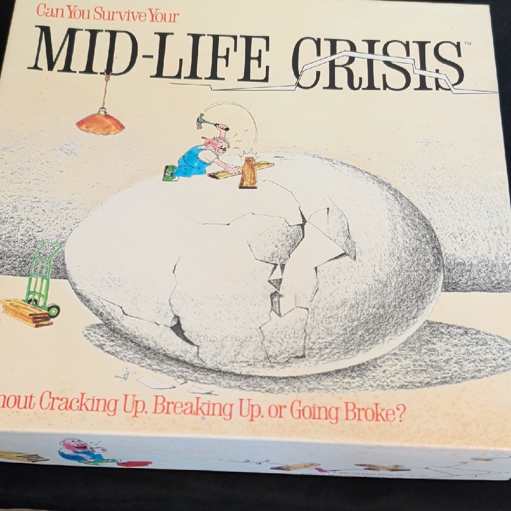 Vintage 1982 Can You Survive Your Mid-Life Crisis Board Game